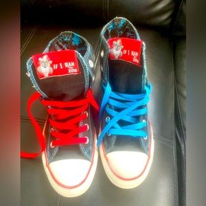 RARE Dr Seuss Converse high top sneakers EUC size 5M/7W